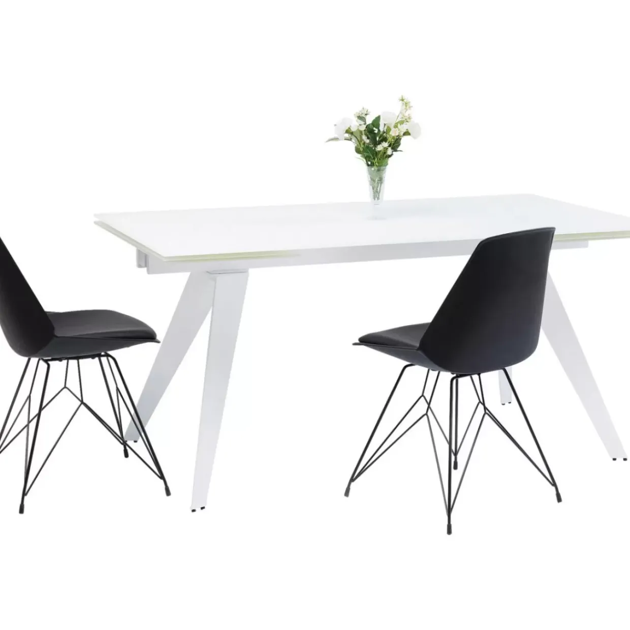 Ausziehtisch Amsterdam Weiss 160(40+40)X90Cm