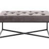 Bank Crossover Grau Schwarz 90X40Cm