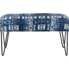 Bank Desna Patchwork Blau 80Cm