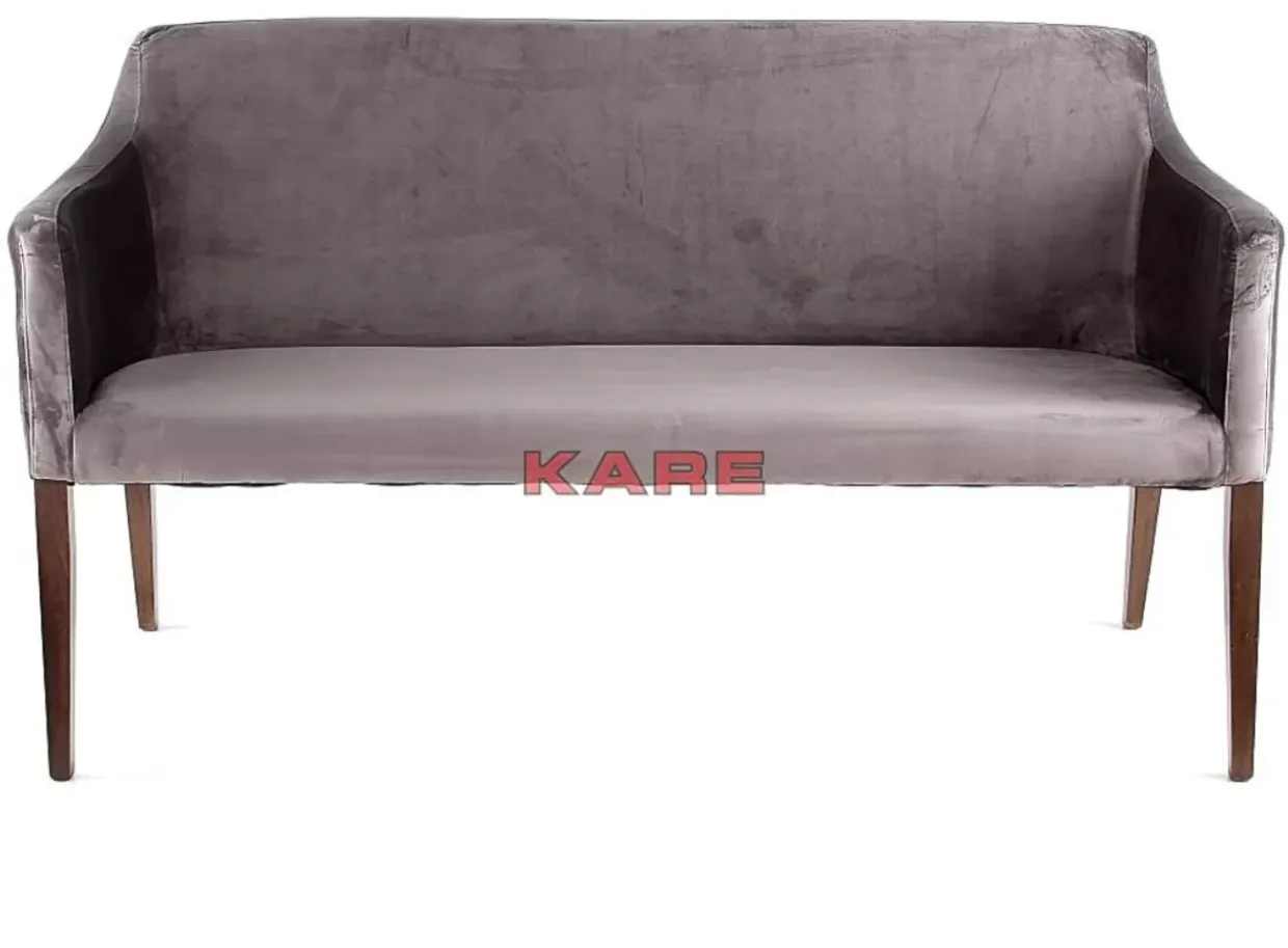 Bank Mode Velvet Grau