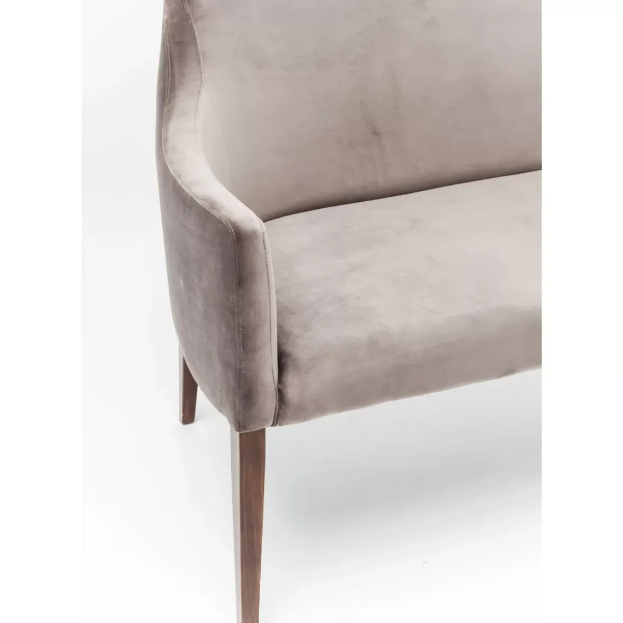 Bank Mode Velvet Grau