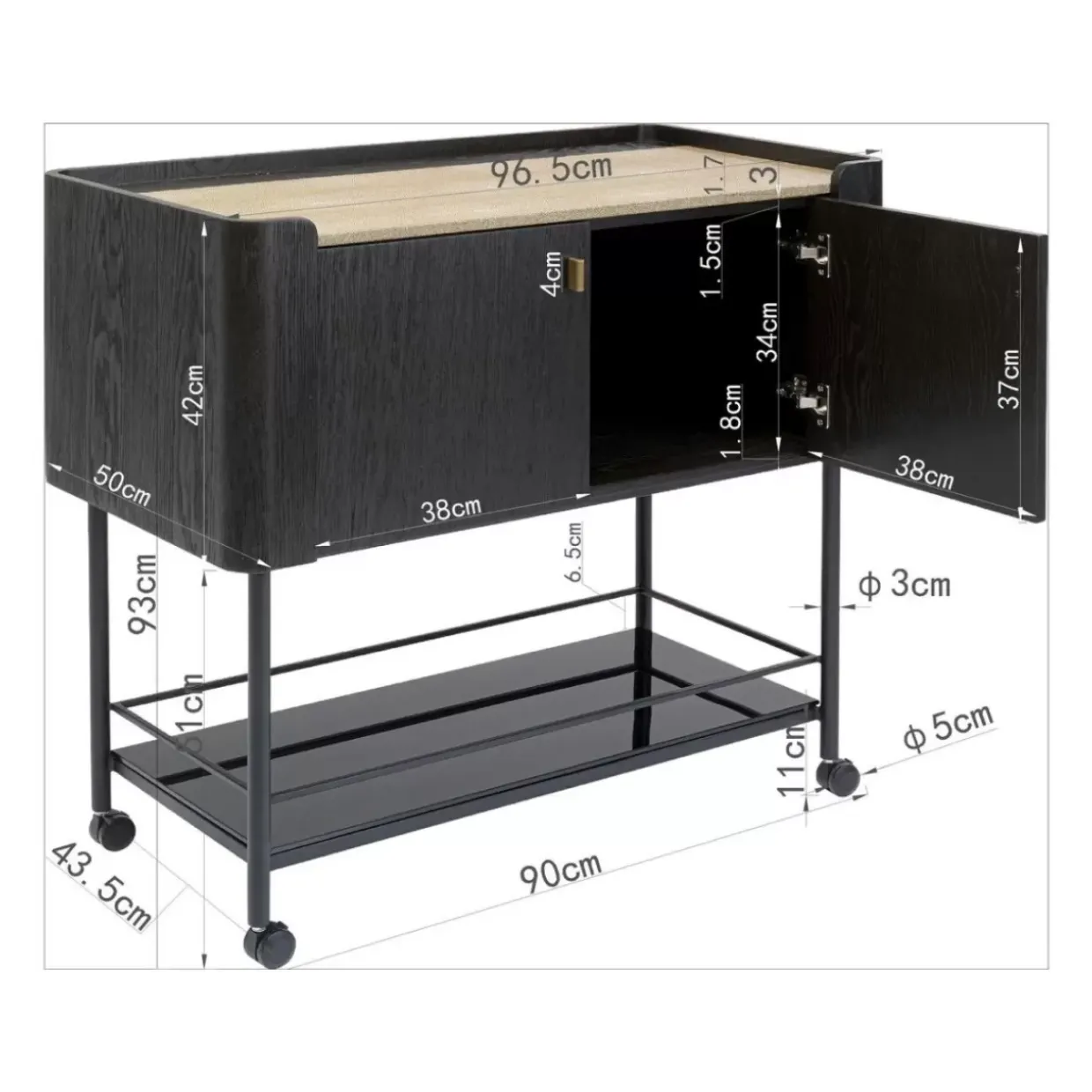Barwagen Milano 93X96