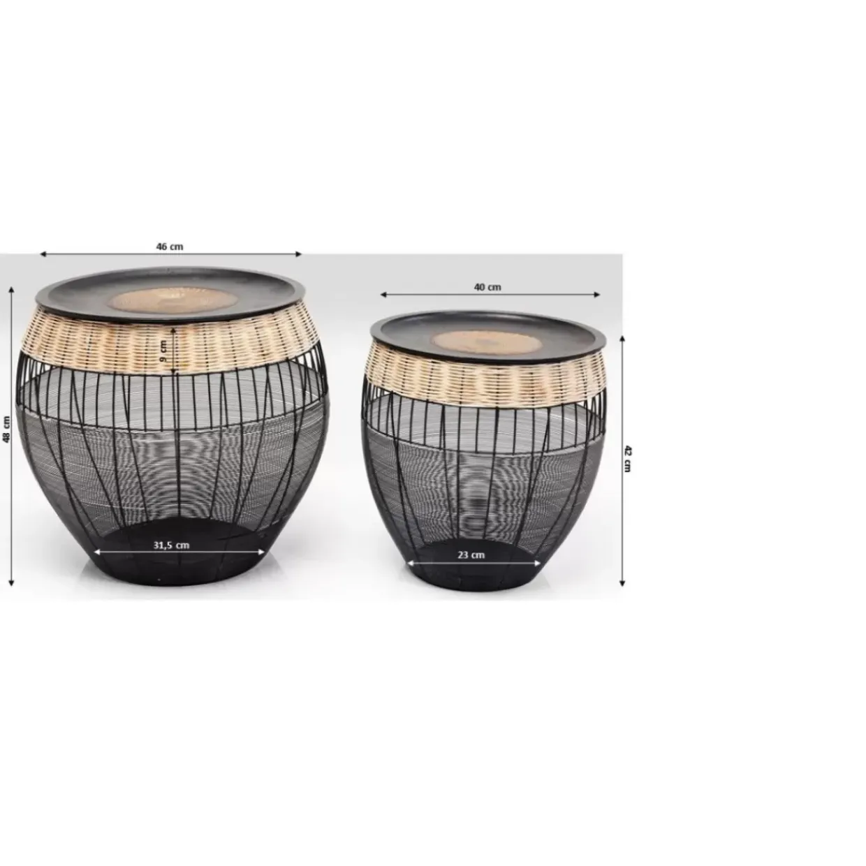 Beistelltisch African Drums (2/Set)