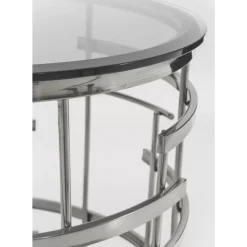 Beistelltisch Jupiter Silber O55Cm
