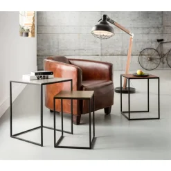 Beistelltisch Loft Square Vintage (3/Set) 41X41Cm