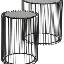 Beistelltisch Wire Schwarz (2/Set) O44Cm