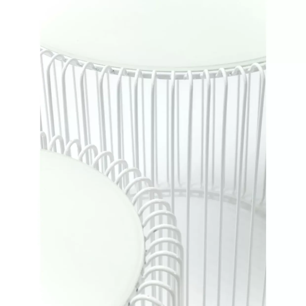 Beistelltisch Wire White (2/Set) O44Cm