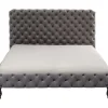 Bett Desire Hoch Silbergrau 160X200 Cm