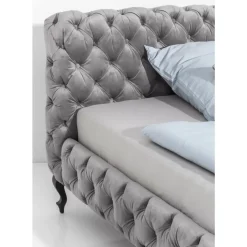 Bett Desire Velvet Silbergrau 200X200Cm