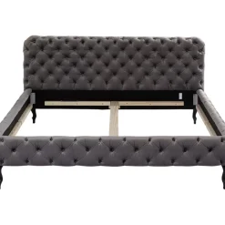 Bett Desire Velvet Silbergrau 180X200 Cm