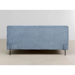 Bett East Side Cord Blau 180X200Cm