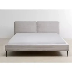 Bett East Side Cord Grau 180X200Cm