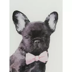 Bild Glas Fashion Dog 60X80Cm