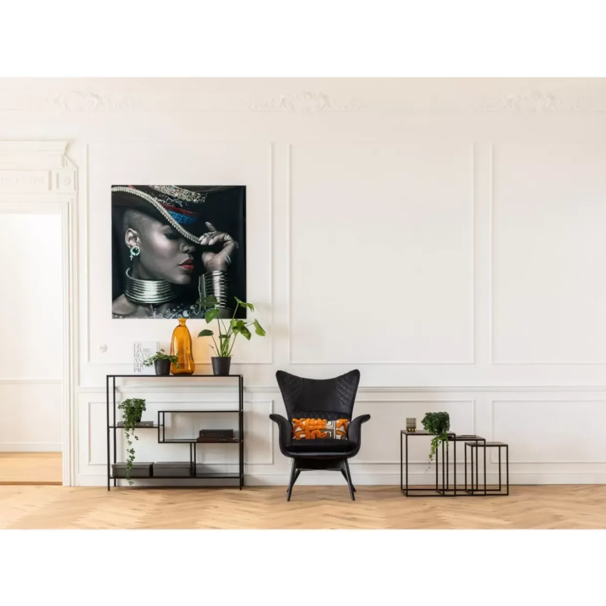Bild Glas Foxy Lady 120X120Cm