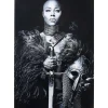 Bild Glas Lady Knight 100X150Cm