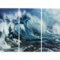 Bild Glas Triptychon Wave 240X160Cm (3/Set)