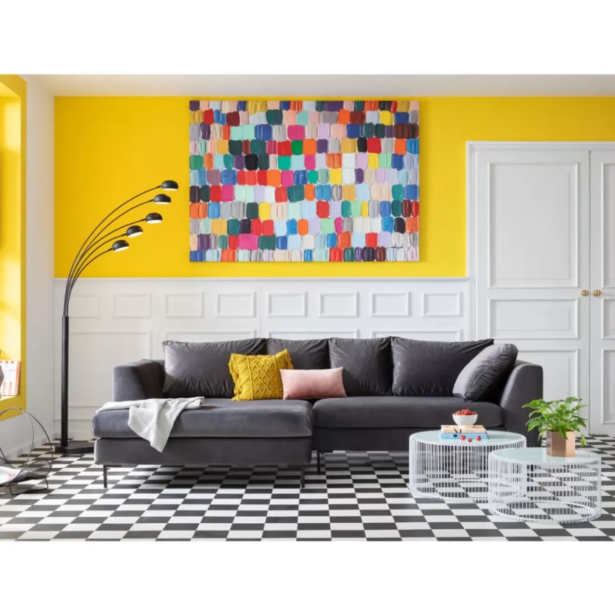 Bild Touched Colorful Dots 140X200Cm