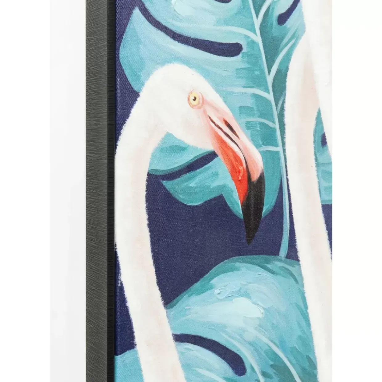 Bild Touched Flamingo Road Schwarz 122X92Cm