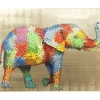 Bild Touched Flower Elefant 90X120Cm
