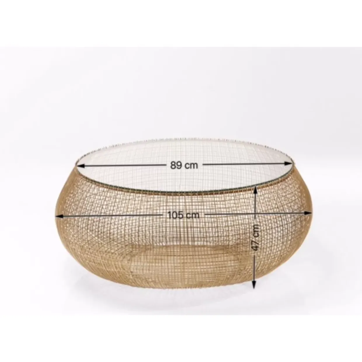 Couchtisch Cesta Gold