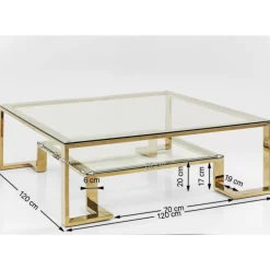 Couchtisch Gold Rush 120X120Cm