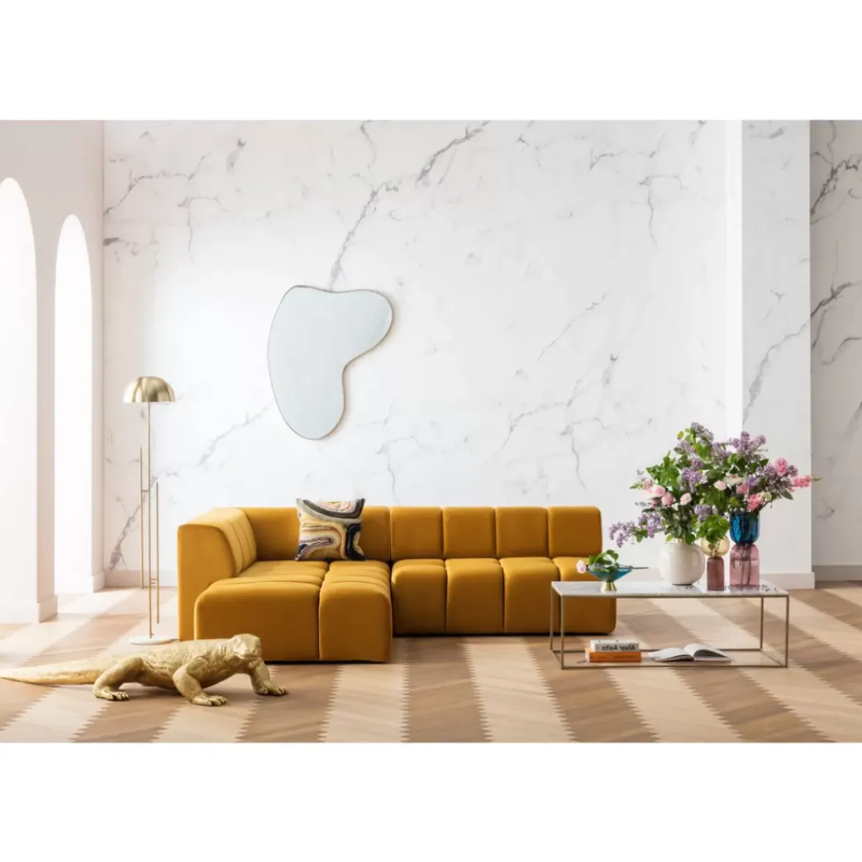 Couchtisch Key West Gold 120X60