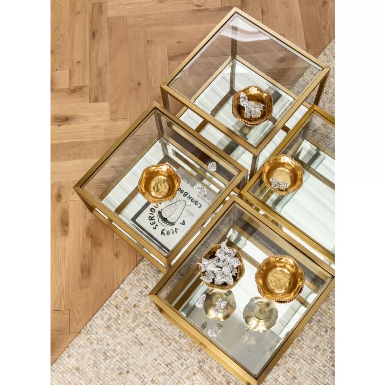 Couchtisch Luigi Gold (4/Set)