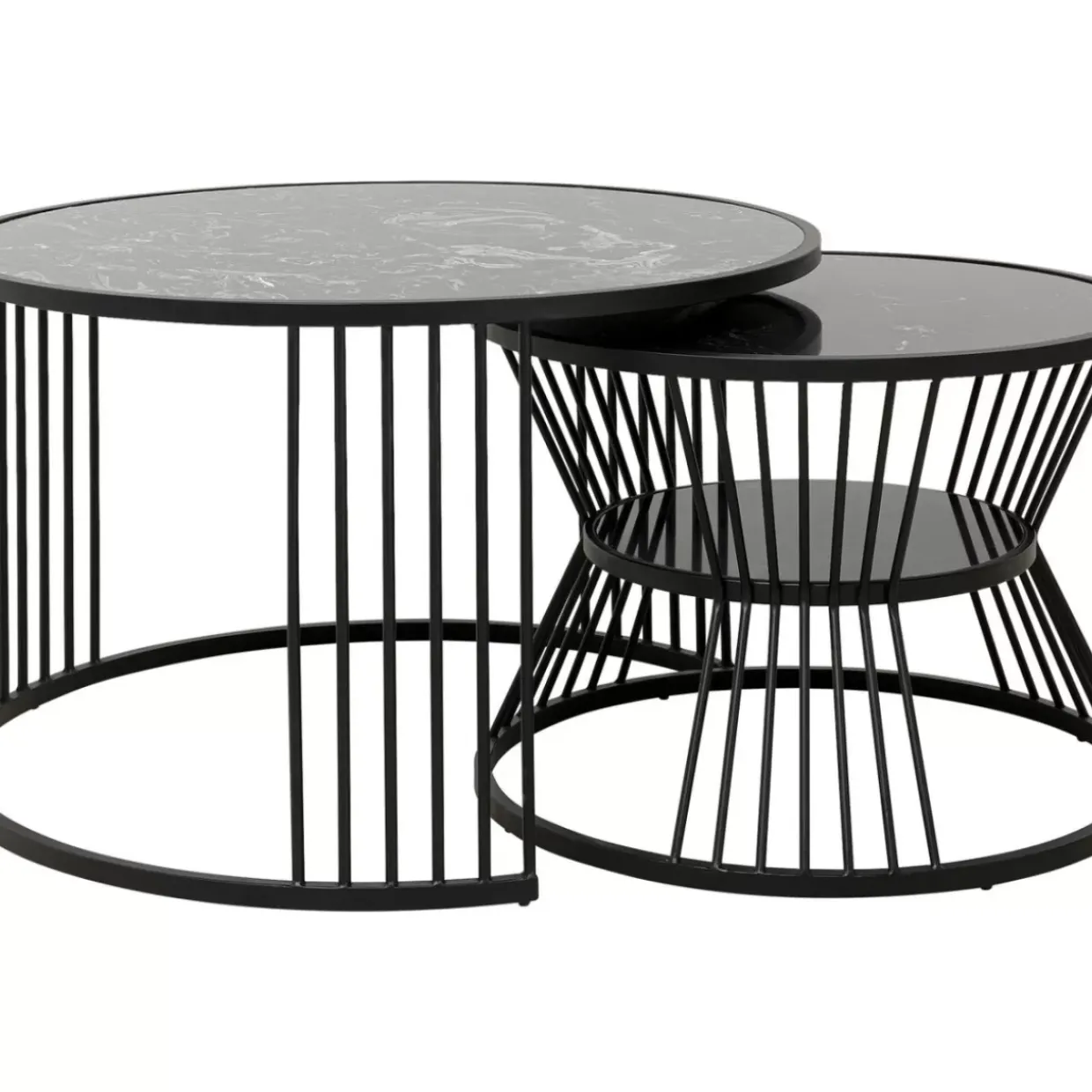 Couchtisch Roma Schwarz (2/Set)