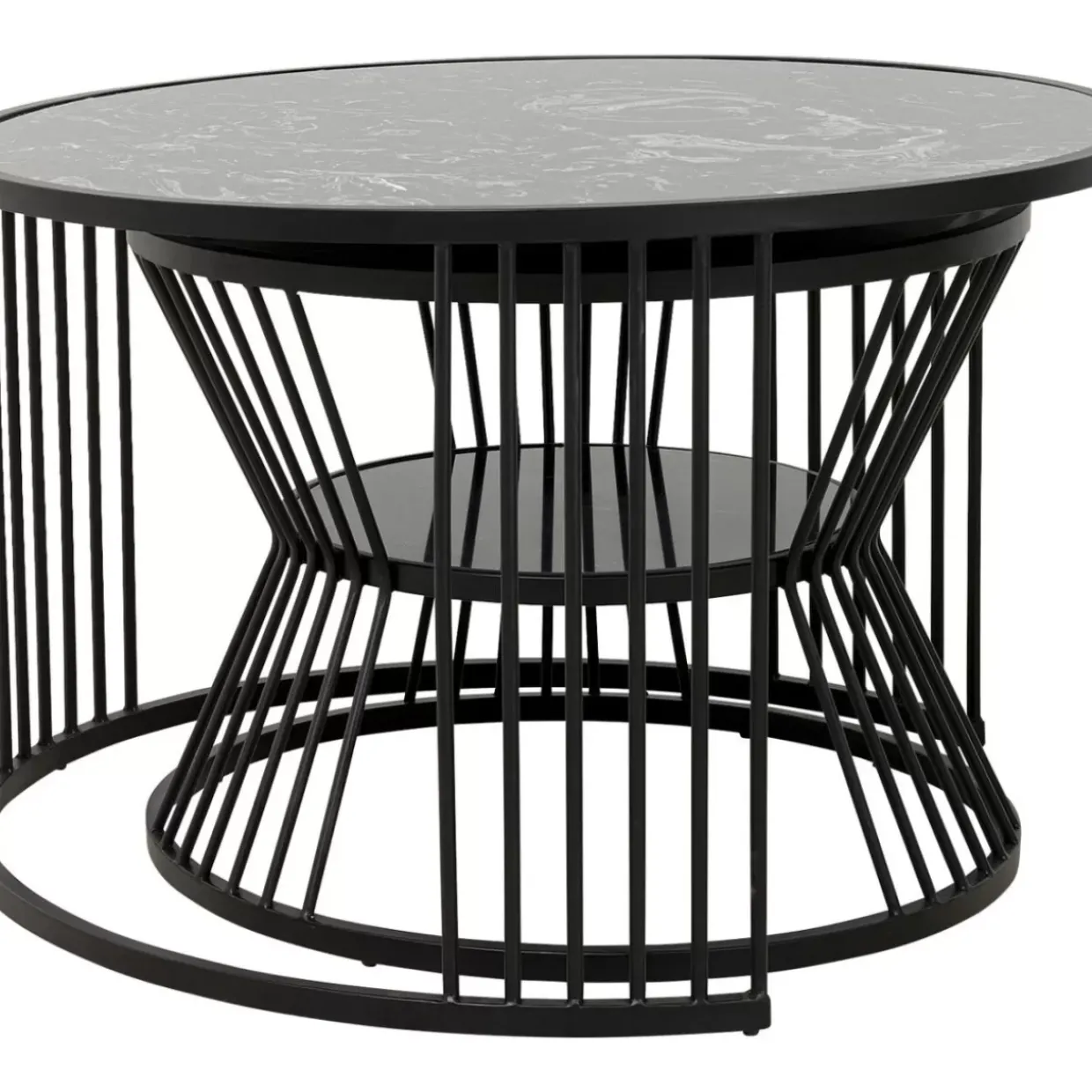 Couchtisch Roma Schwarz (2/Set)