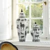 Deckelvase Zebra
