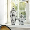 Deckelvase Zebra Gr 23X60