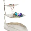 Deko Etagere Leaf Silber