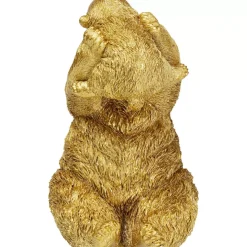 Deko Figur Bear Lucky Mom Gold 27Cm