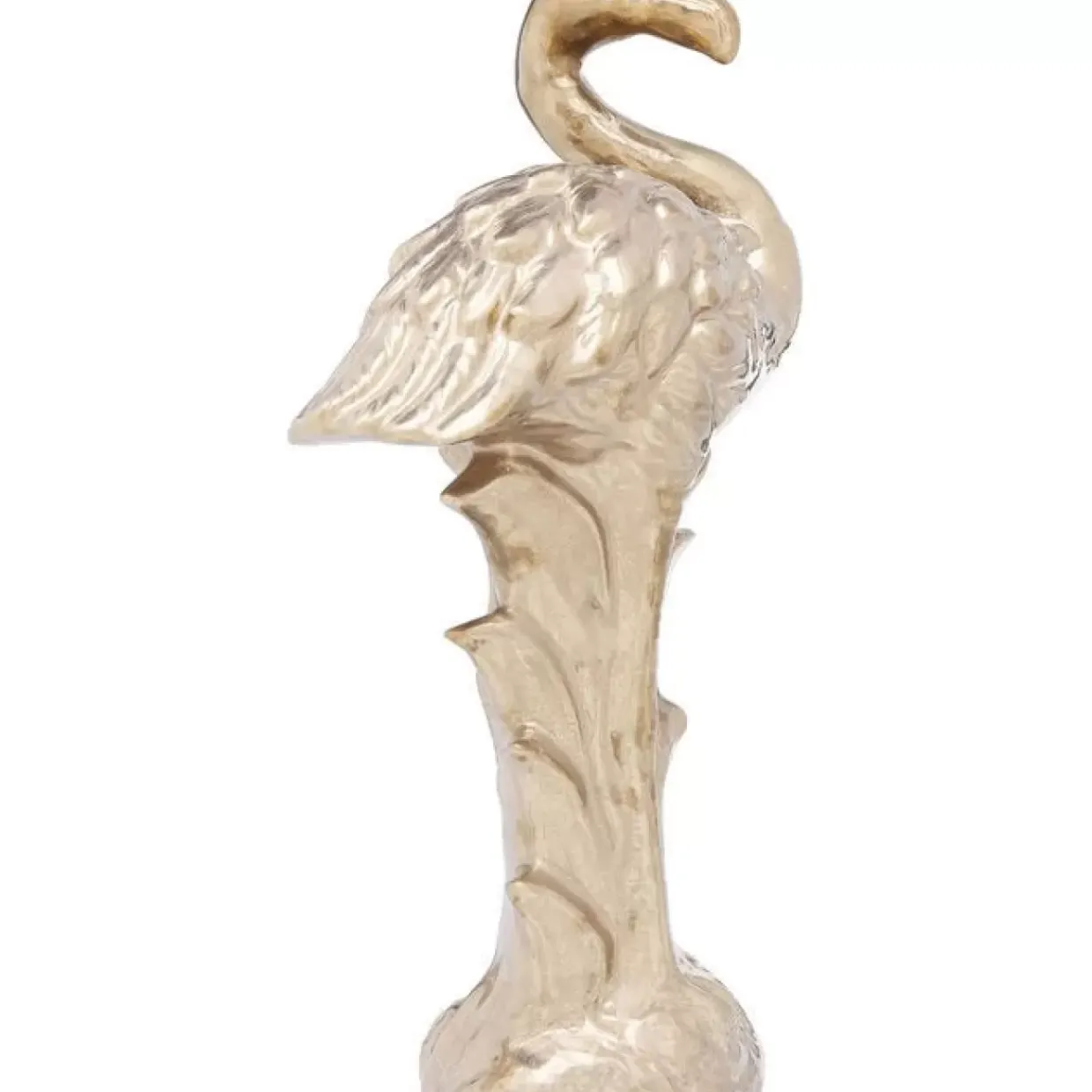 Deko Figur Flamingo Front Gold