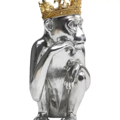 Deko Figur King Lui Silber 35