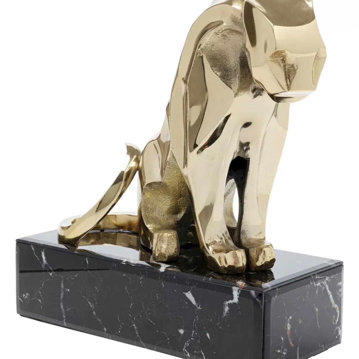 Deko Figur Lion On Marble 34Cm