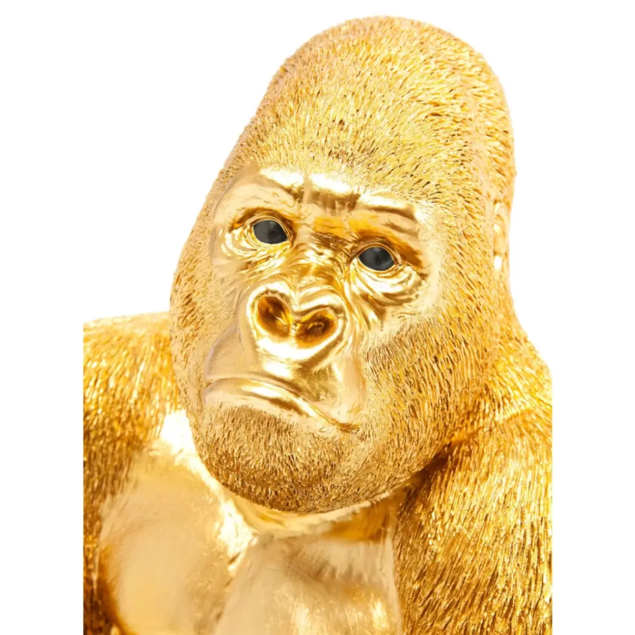 Deko Figur Monkey Gorilla Side Medium Gold