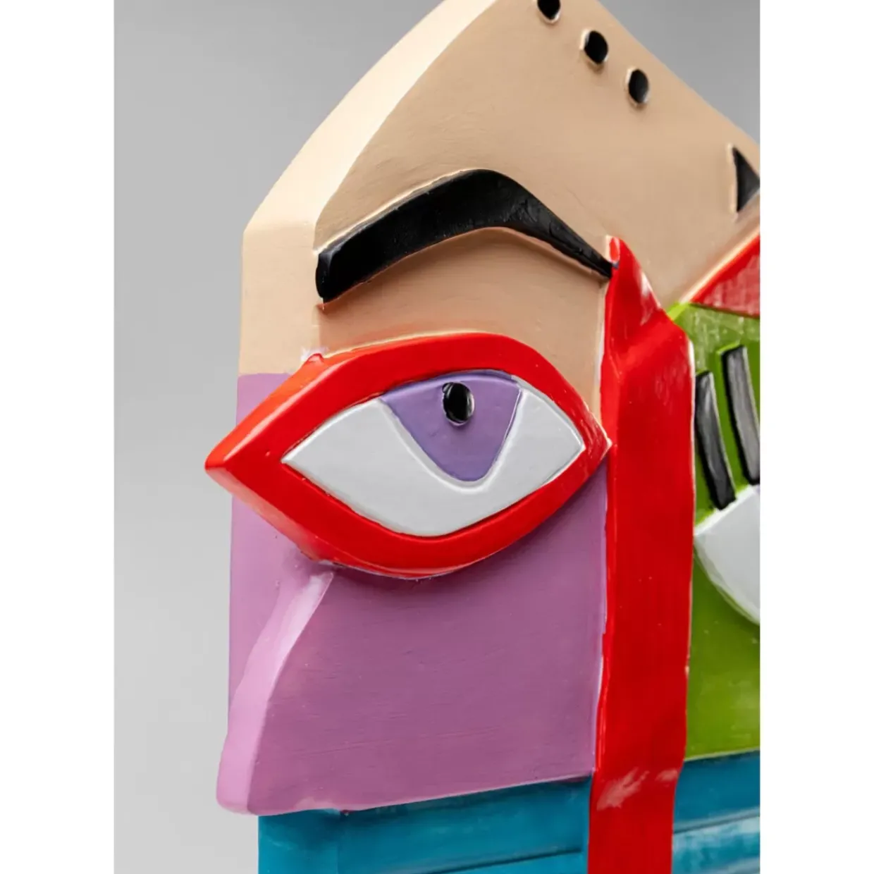 Deko Objekt Abstract Face Multicolour 52Cm