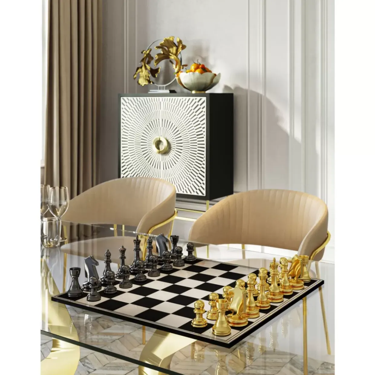 Deko Objekt Chess 60X60