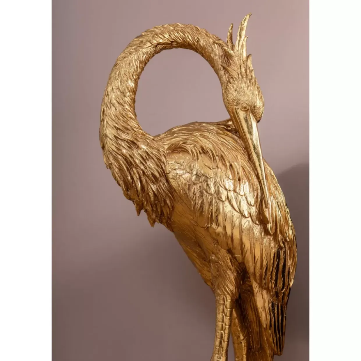 Deko Objekt Crane Gold