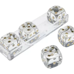Deko Objekt Dice Transparent 17X4Cm