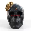 Deko Objekt Flower Skull 22Cm