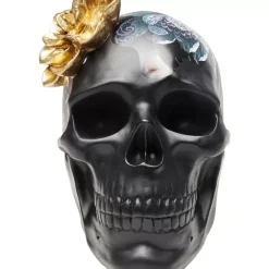 Deko Objekt Flower Skull 22Cm