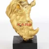 Deko Objekt Rhino Gold