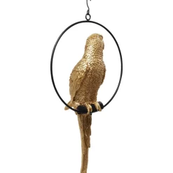 Deko Objekt Swinging Parrot Gold