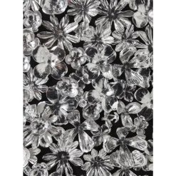 Deko Rahmen Silver Flower 100X100Cm