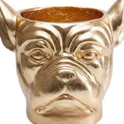 Deko Ubertopf Bulldog Gold