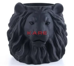 Deko Ubertopf Lion Schwarz