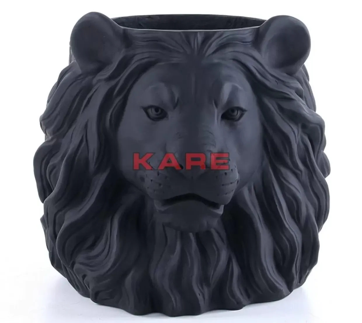 Deko Ubertopf Lion Schwarz