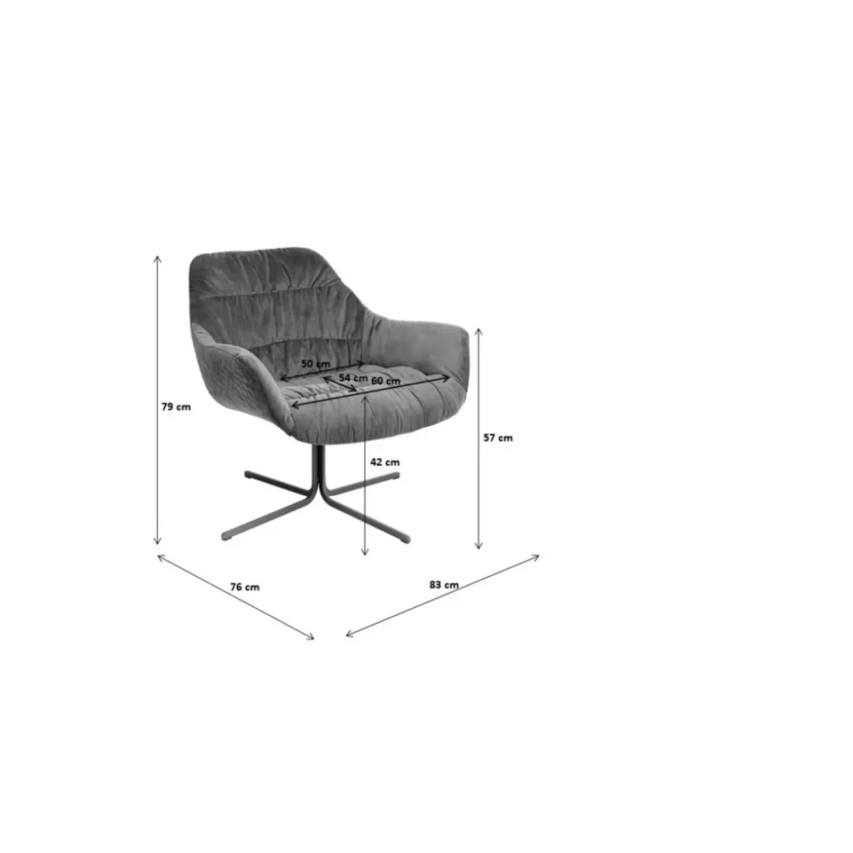 Drehsessel Bristol Gelb